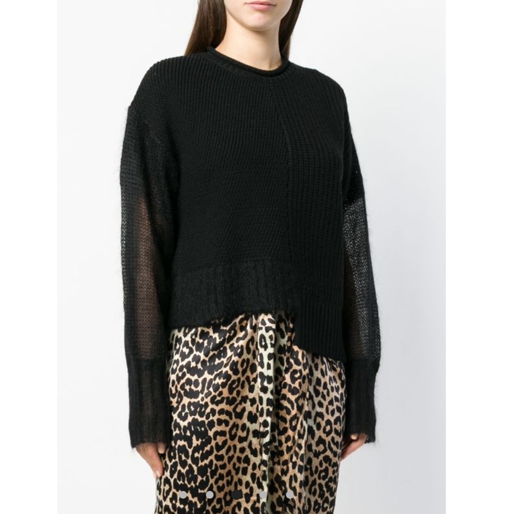Alexander Wang Wool + Mohair Black Sweater
